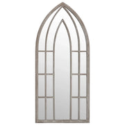 Specchio da Giardino Sabbia 70x30 cm in Ferro per Uso Esterno