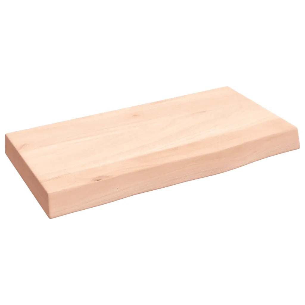 Ripiano a Parete 40x20x4 cm Legno Massello Rovere Non Trattato 363504