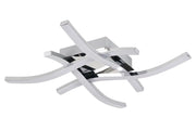 Plafoniera LED Reality Bradox cromata 22W 4luci 45cm