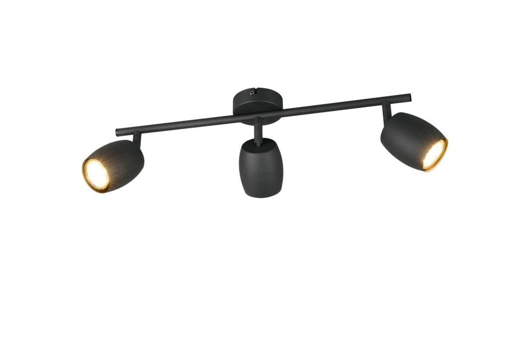 Faretto da soffitto NANCY RL 3xGU10 nero metallo