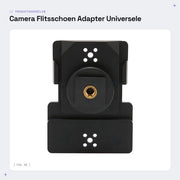 Adattatore per flash universale - Montaggio rapido - Leggero e duraturo - Adatto per EW 100 300 500 G1 G2 G3 G4 - Facile da utilizzare