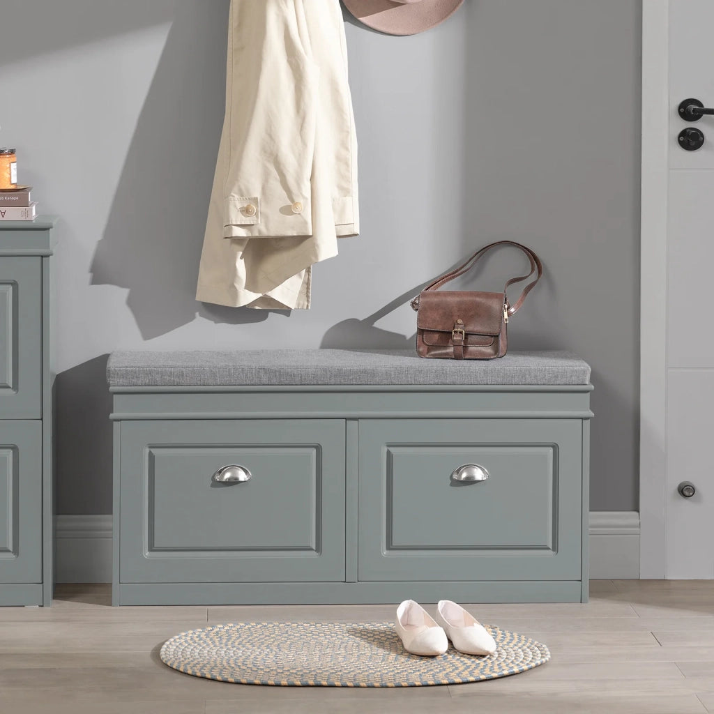 Scarpiera salvaspazio Slim Mobili per Scarpe Serie Scarpiere 104x24x52cm Grigio FSR64-HG