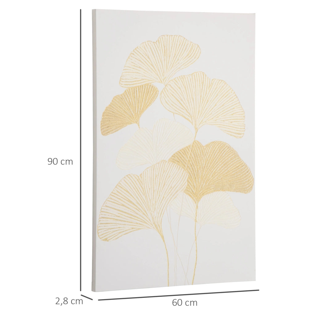 Quadro su Tela Foglie di Ginkgo Biloba ¨C Zephmum ¨C 90x60 cm