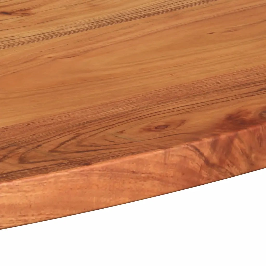 Piano Tavolo 110x40x2,5 cm Ovale in Legno Massello di Acacia 370801