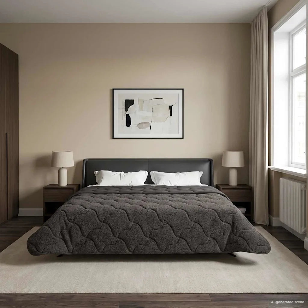 Piumone Completo Annuale Trapuntato Antracite 240 x 260 cm 42026240