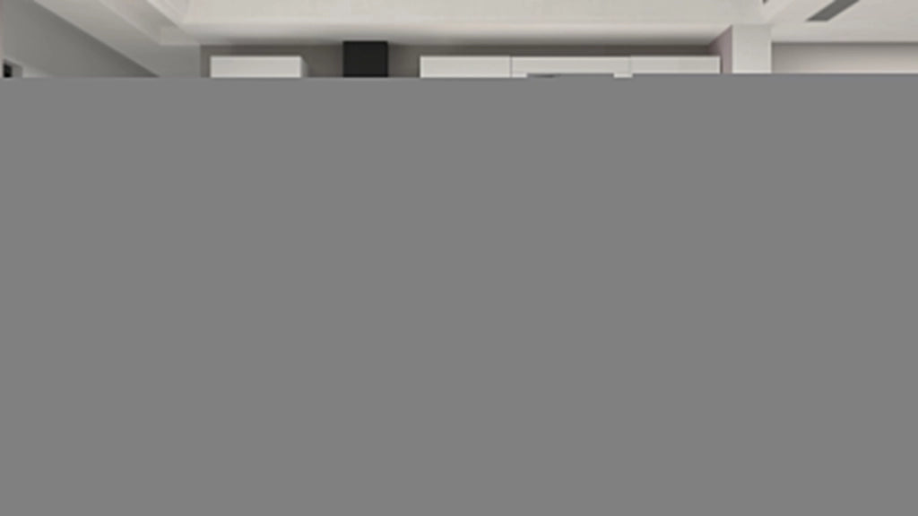 Cucina Lineare SOLE 256 cm - Bianco Lucido e Rovere, Design Moderno