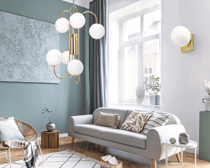 Lampada Da Parete Vetrata APP1009-1W Gold