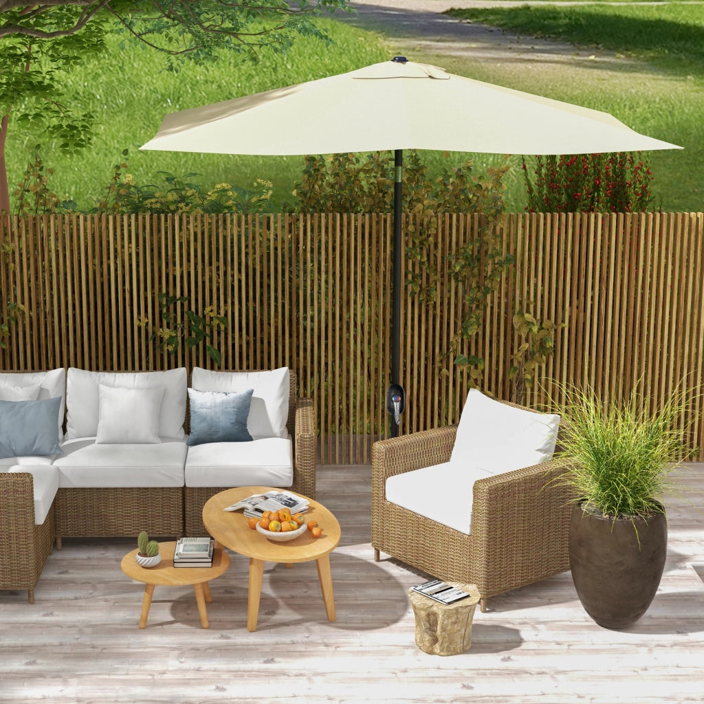 Parasole rettangolare inclinabile 2x3 m ¨C zephmum ¨C crema