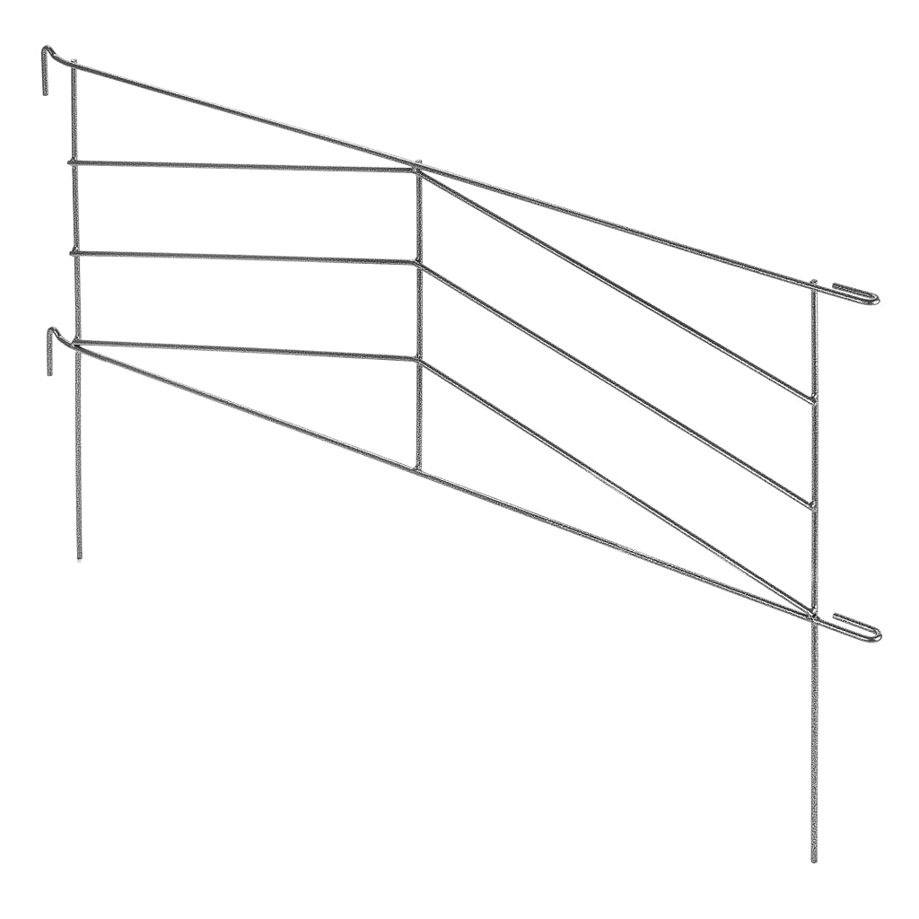Recinzione da giardino in metallo KADAX, bordura a palizzata saldata, altezza 100 cm.