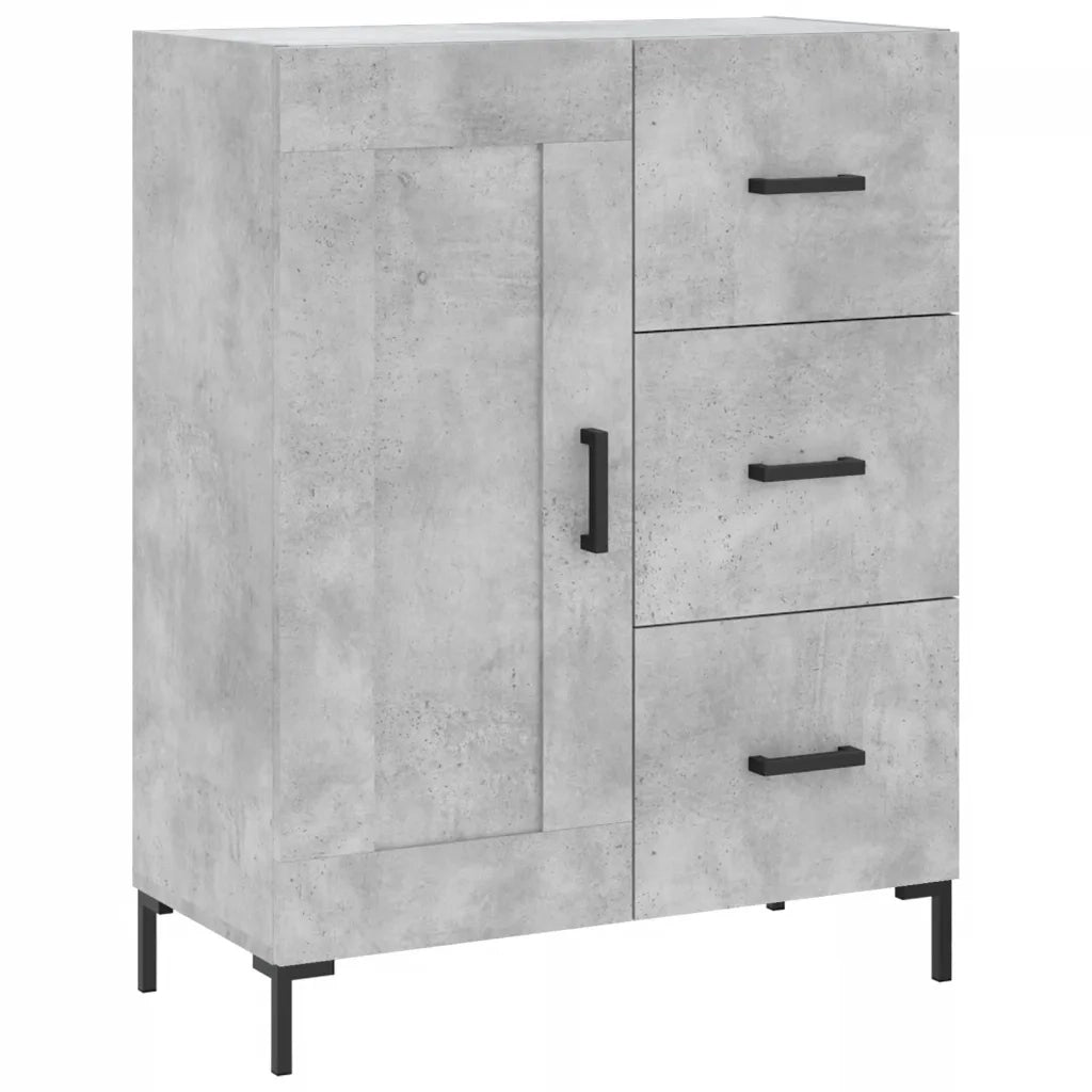 Credenza-Buffet-Armadio da cucina Grigio Cemento 69,5x34x90 cm in Legno Multistrato 489082