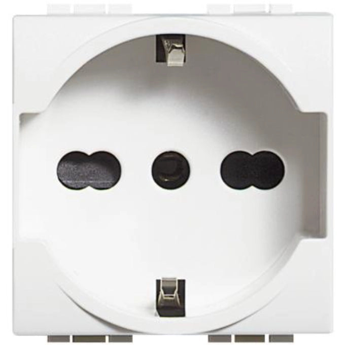 Bticino living light presa schuko bivalente bianca tedesco italiano n4140/16