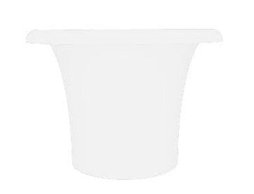 Vaso Ø72x50 cm in Resina Arkema Tummy Vase Bianco