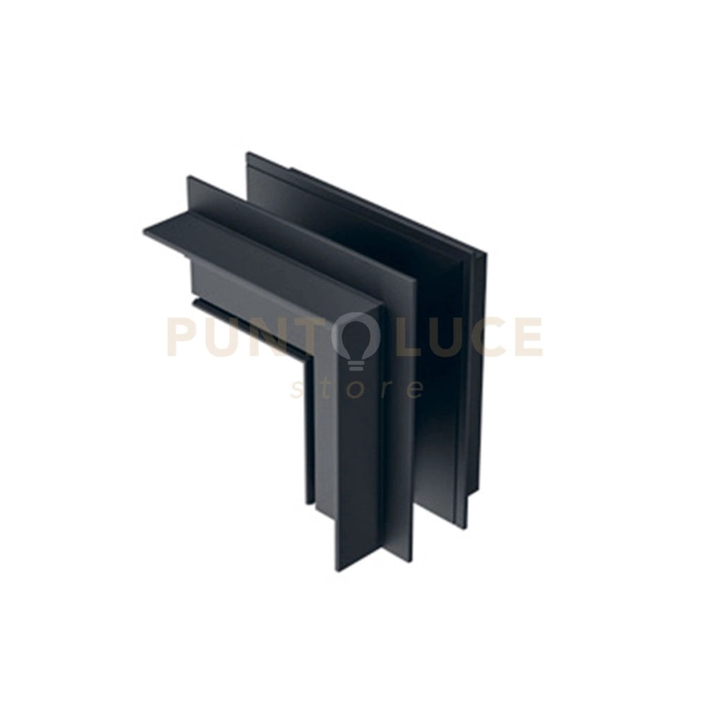 GBIGIN2- ANGOLO 90° PER SISTEMA O BINARIO INCASSO SOFFITTO/PARETE NERO