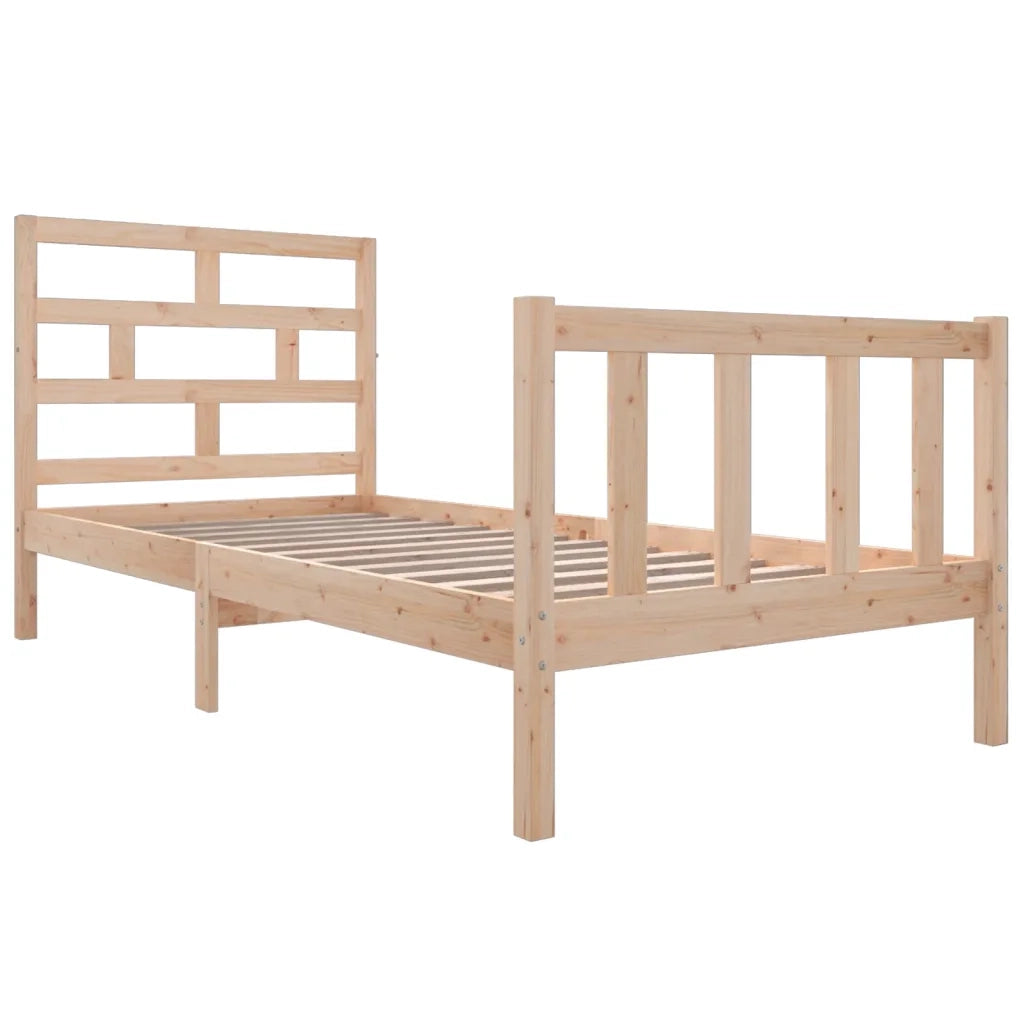 Giroletto-Struttura Letto in Legno Massello di Pino 90x190 cm Single 978922