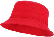 Cappello da Pesca - Cappello da Sole per Signore e Signora - Rosso - 100% Cotone
