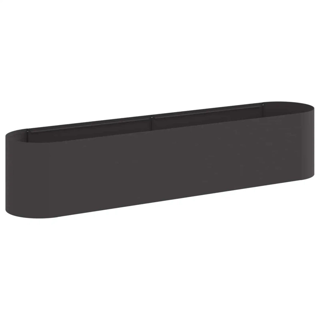 Letto rialzato da giardino Nero 200 x 40 x 40 cm 8011691