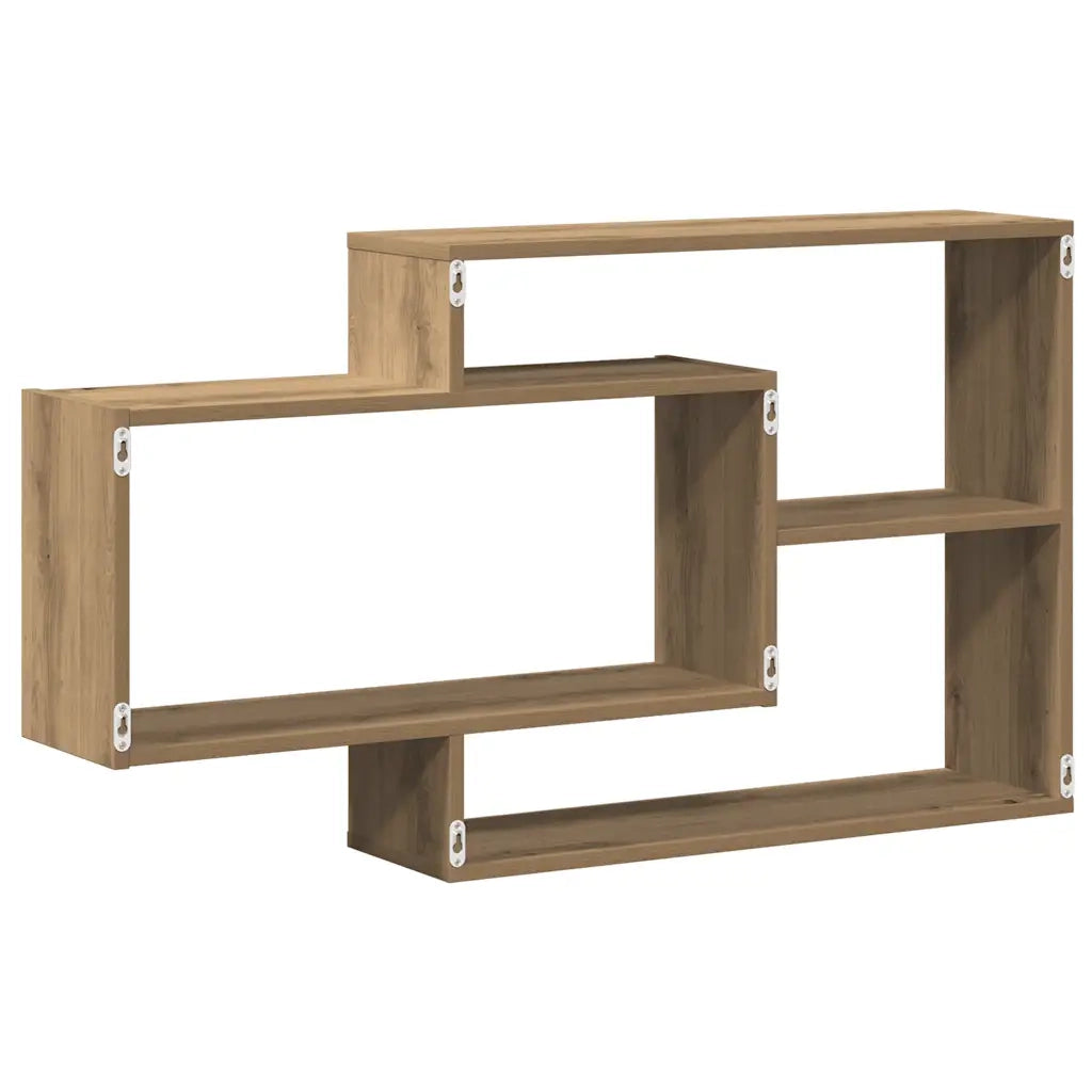 vidaXL Scaffale a Parete Rovere Artigianale 104x20x58,5 cm Truciolato
