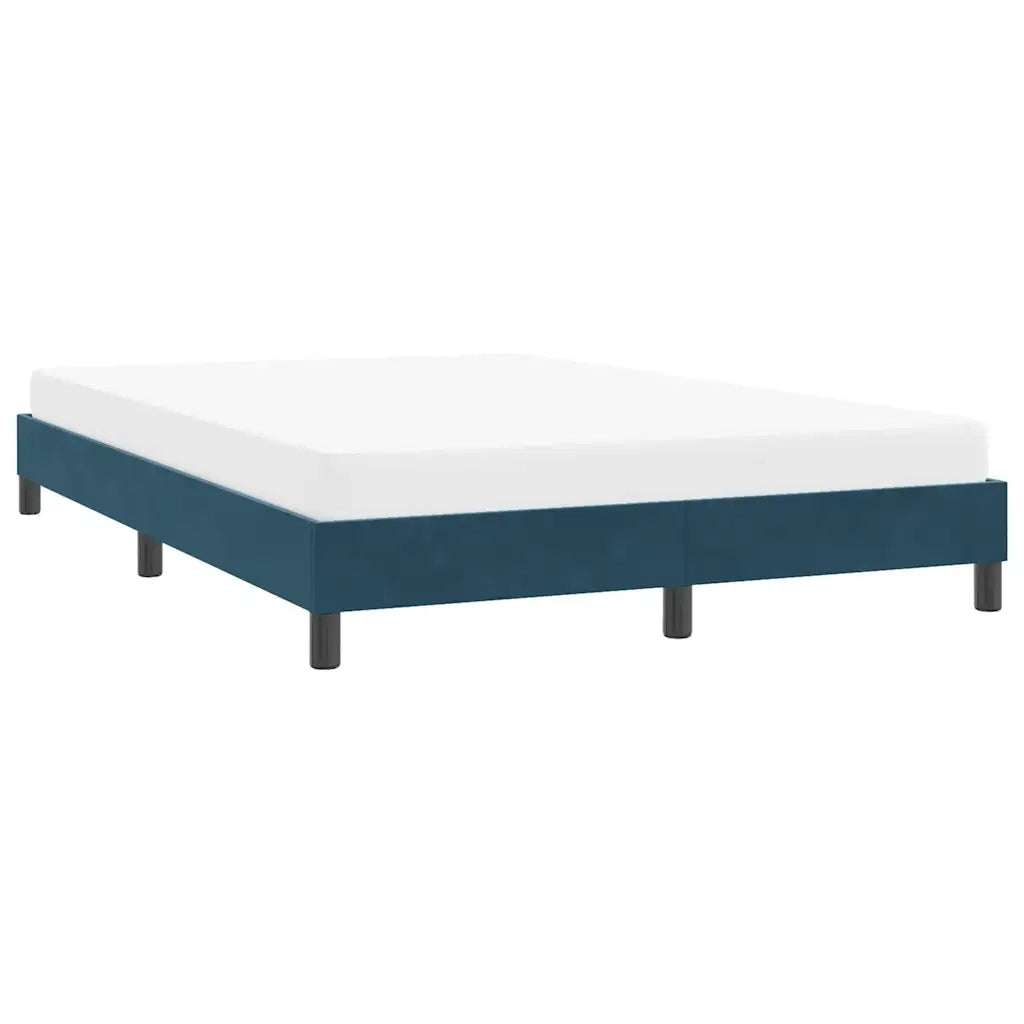 Giroletto senza Materasso Blu Scuro 140x220 cm in Velluto 4101407