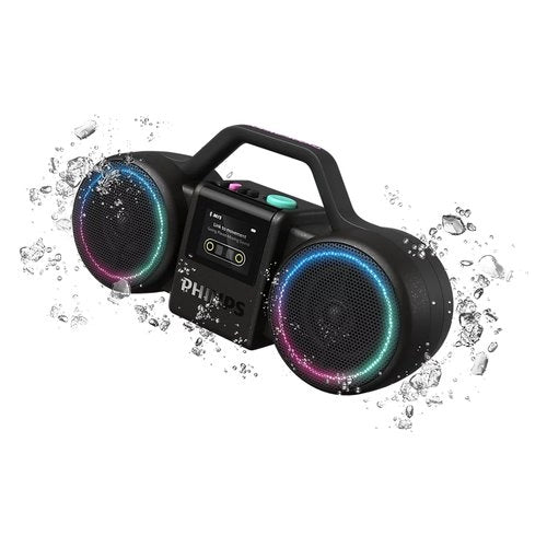 Cassa party philips tams60b 00 moving sound the roller auracast black