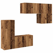 Unit¨¤ TV da Parete 5 pz | Armadietto TV | Mobile Porta TV Legno vecchio Legno multistrato