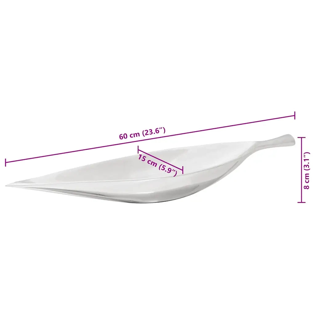 Cesto di frutta Argento 60 x 15 x 8 cm Alluminio CFW6326107
