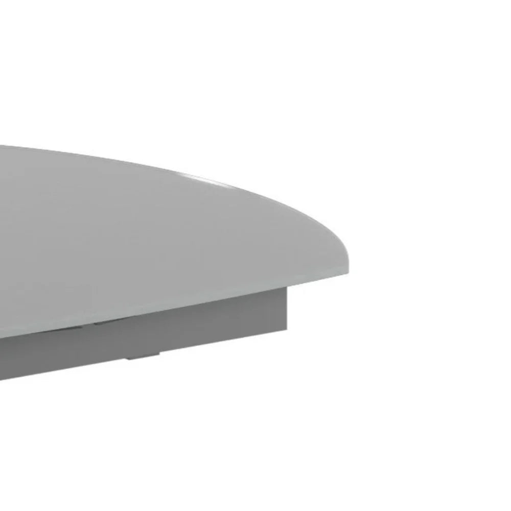 Tavolo da pranzo allungabile in vetro temperato grigio Oslo 120-180x90 cm fino a 8 posti | Duzzle