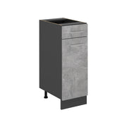 Vicco Mobiletto base per cucina Calcestruzzo 30 cm senza piano di lavoro