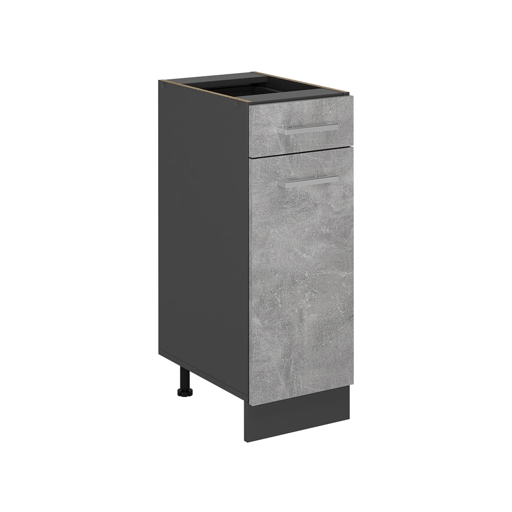 Vicco Mobiletto base per cucina Calcestruzzo 30 cm senza piano di lavoro
