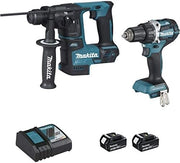 DLX2271TJ - Set di 2 macchine, 18 V, agli ioni di litio, 5 Ah, (DDF484 + DHR171)