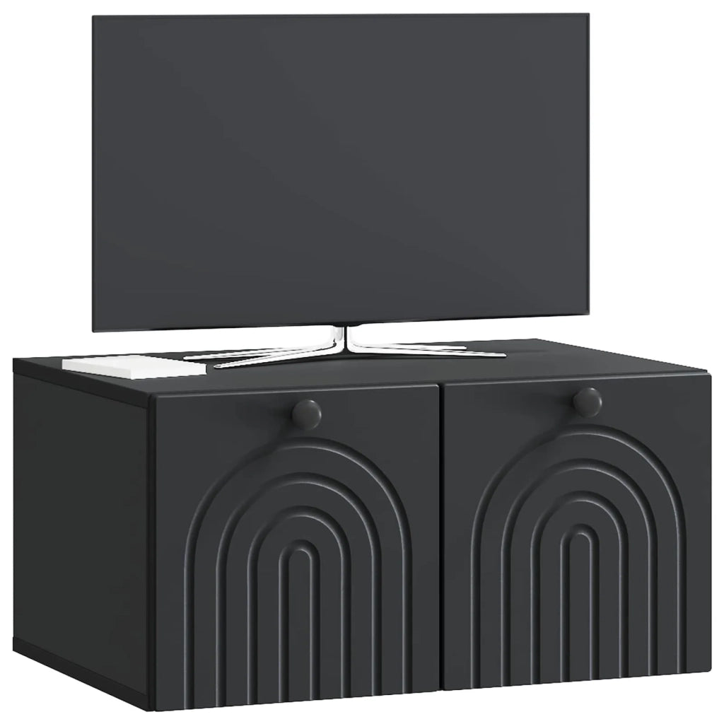Mobile Porta TV da Muro Nero 59,5 x 41 x 30 cm