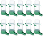 10 pezzi Dispensatore di acqua per uccelli - alimentazione automatica e flacone di acqua per uccelli