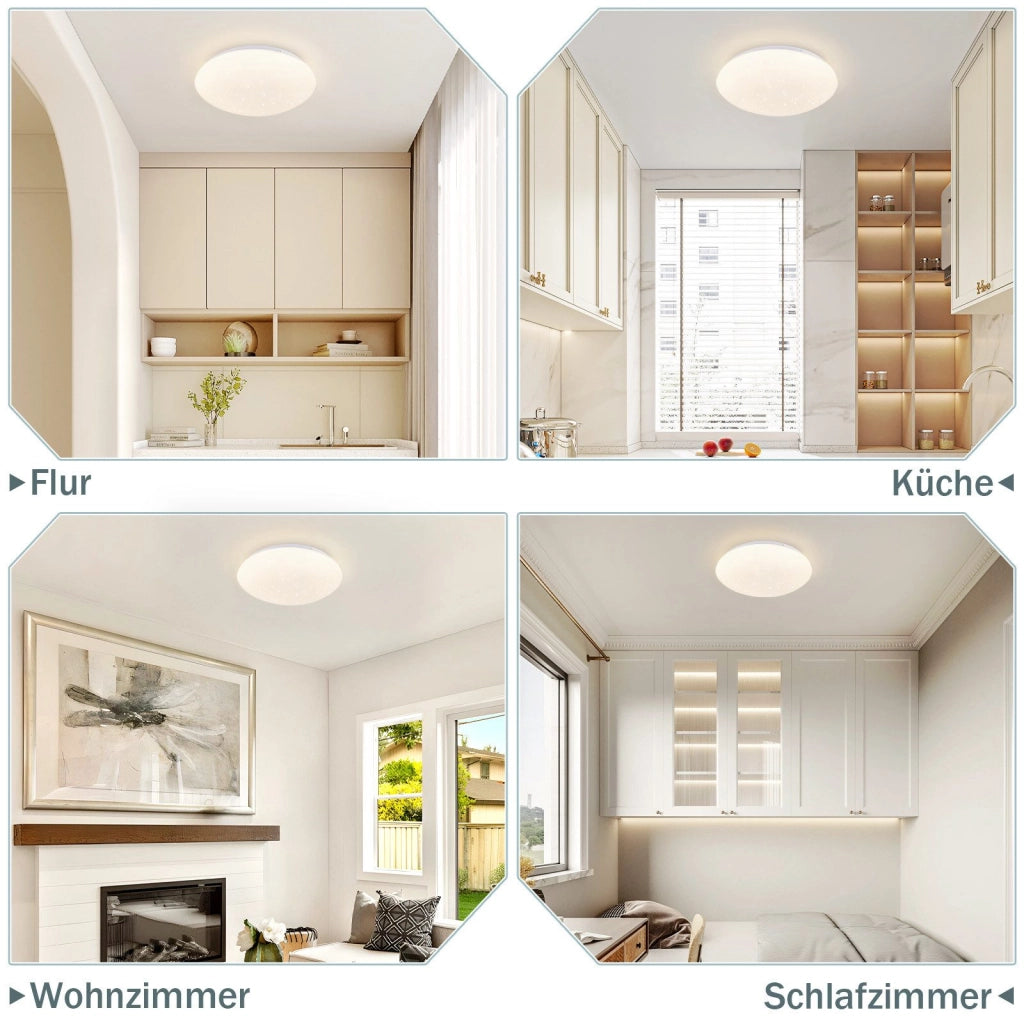 ZMH Lampada da soffitto LED 2 pezzi 5W 4000K bianco neutro per salotto corridoio camera bambino