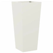 Fioriera rialzata per piante fiori terrazza giardino 35 x 35 x 75 cm acciaio bianco 02_0037512