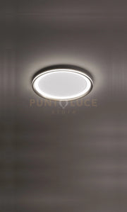 Plafoniera in alluminio grigio titanio Edge LED 38W 3000K CRI?83 220-240V 50/60Hz 2060Lm doppia emissione