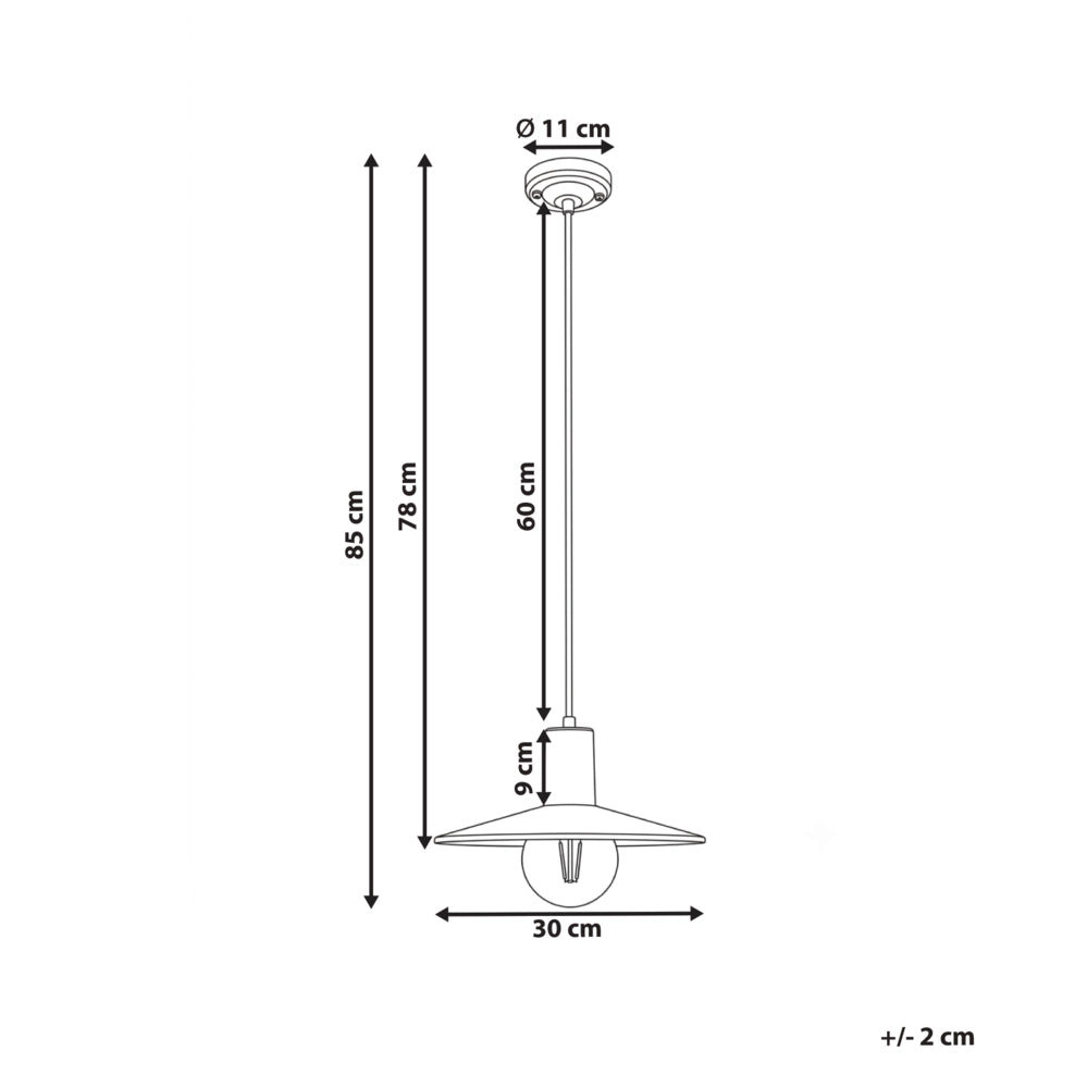 Lampada da esterno a sospensione in alluminio nero, finitura opaca, paralume sintetico, stile moderno