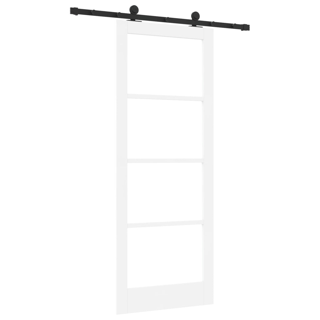 Porta Scorrevole  con Set Hardware "ORKDAL" Bianca 83x211 cm