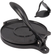 Impastatrice Manuale per Tortilla e Pizza - 20cm - Alluminio - Impastatrice Manuale con Regolazione di Pressione Adattabile - Impastatrice per Tortilla e Pizza con Manopola Intuitiva - Diametro 20cm