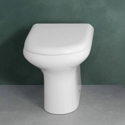 Vaso a terra filomuro Rak serie Compact scarico universale Rimless