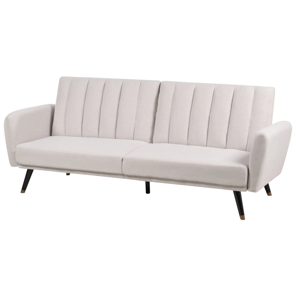 Divano letto 3 posti in tessuto beige Tappezzeria Elegante Glam Moderno Soggiorno Camera Da Letto