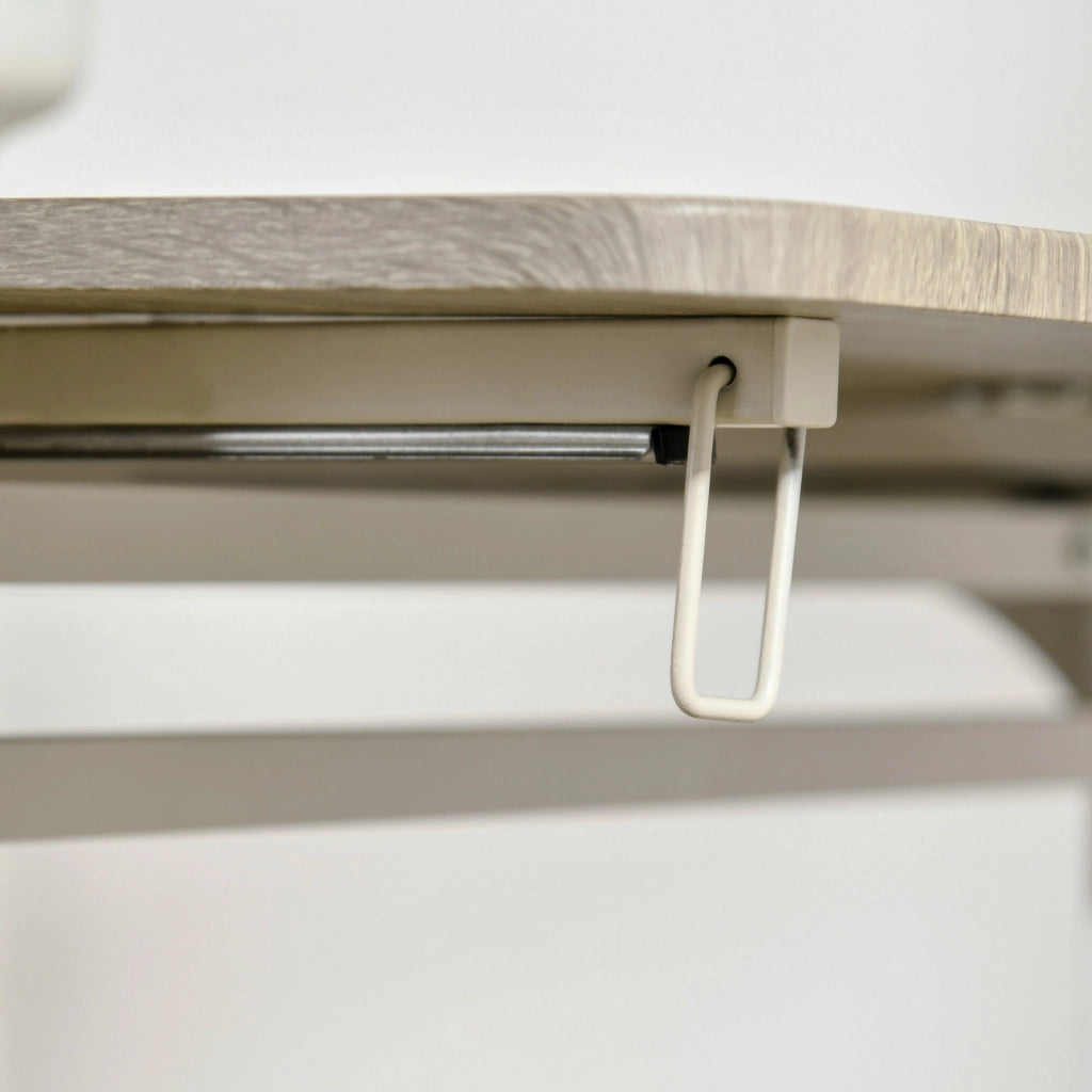 Set tavolo da pranzo con 2 sedie, piano pieghevole salvaspazio, per cucina e sala da pranzo, in MDF, naturale