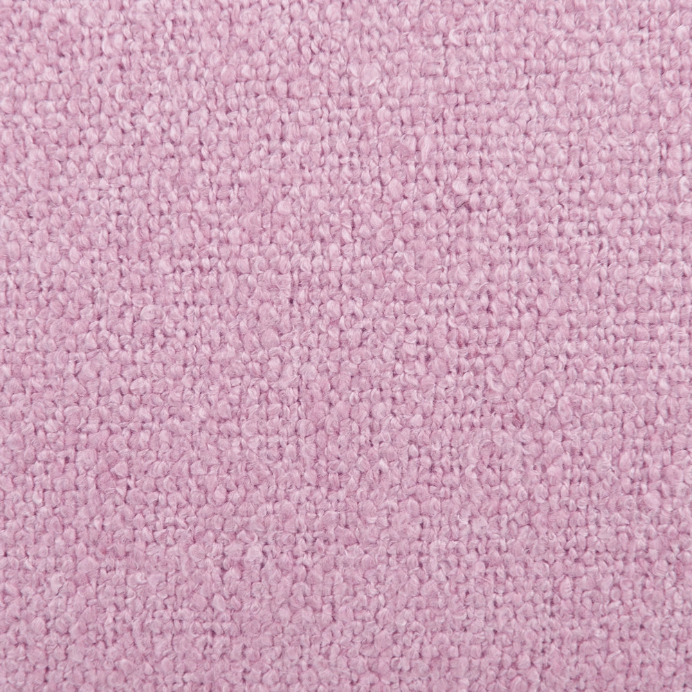 Pouf in cotone rosa imbottito con EPS di forma quadrata 50 x 50 cm poggiapiedi soggiorno accessorio per la casa