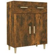 Credenza | Madia | Buffet da pranzo | Armadio da pranzo Rovere Fumo 69,5x34x89 cm in Legno Multistrato