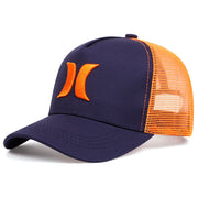 Cappellino da baseball Crescent blu arancione