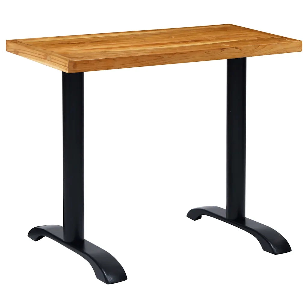 Gambe per Tavolino da BistrÃ² 2 pz Nero 61x8x72 cm in Ghisa