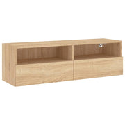 Mobile TV multimediale mensola TV credenza TV sala da pranzo soggiorno camera da letto a parete rovere Sonoma 100 x 30 x 30 cm legno ingegnerizzato marrone 02_0028144