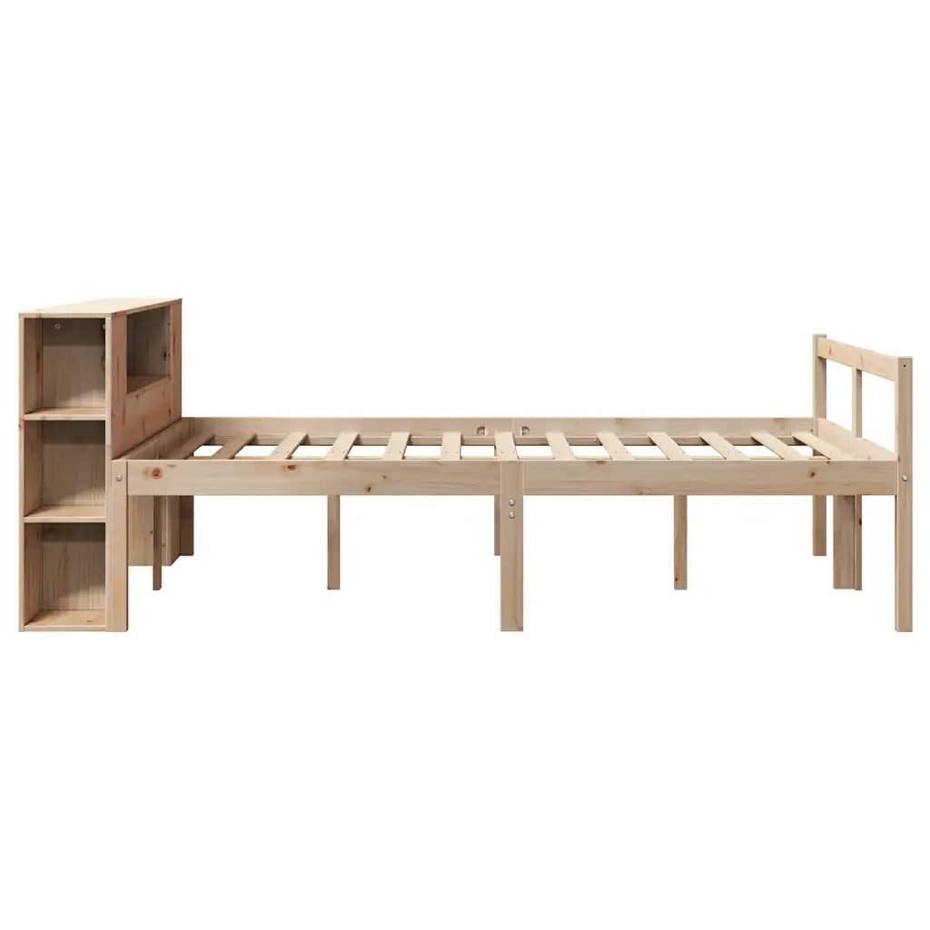 vidaXL Letto Libreria senza Materasso 135x190 cm in Legno di Pino