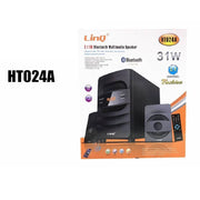 Trade Shop - Sistema Home Theater 2.1 Cassa Bluetooth Speaker 31w Multimedia Telecomando Ht024a -