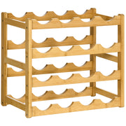 Portabottiglie in bambu' ¨C Minimal ¨C 43x23.5x38 cm