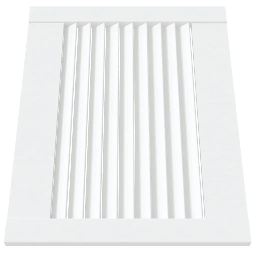 Ante a Lamelle 2 pz Bianche 39,5x49,4 cm in Legno di Pino CFW2476619