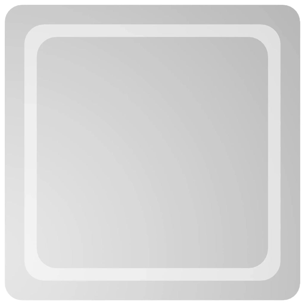 Specchio da bagno LED Trasparente 60 x 60 cm vetro temperato 42045828